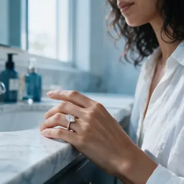 AI lifestyle image: kitchen oval ring, made by Grandior AI Studio