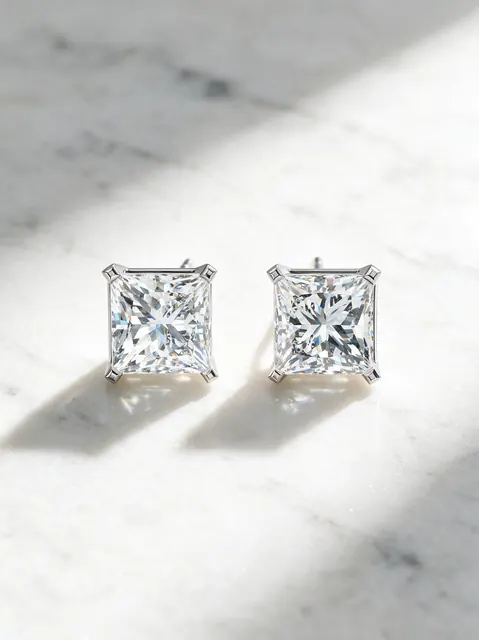 AI product photo image: princess studs marble, made by Grandior AI Studio