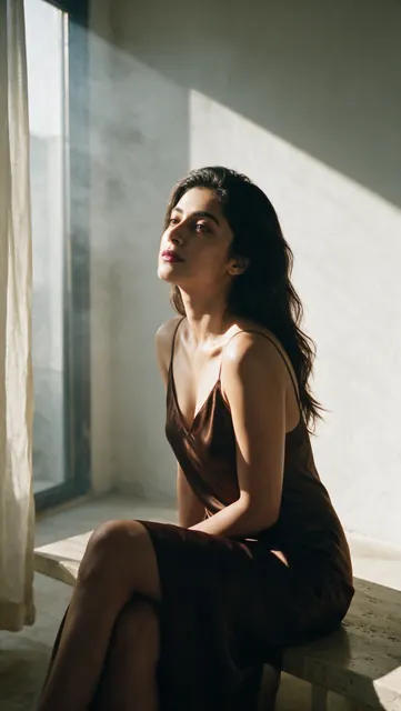 AI on model image: window light, made by Grandior AI Studio