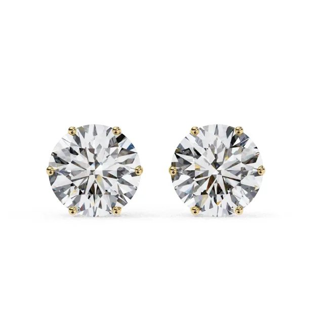 Round solitaire studs