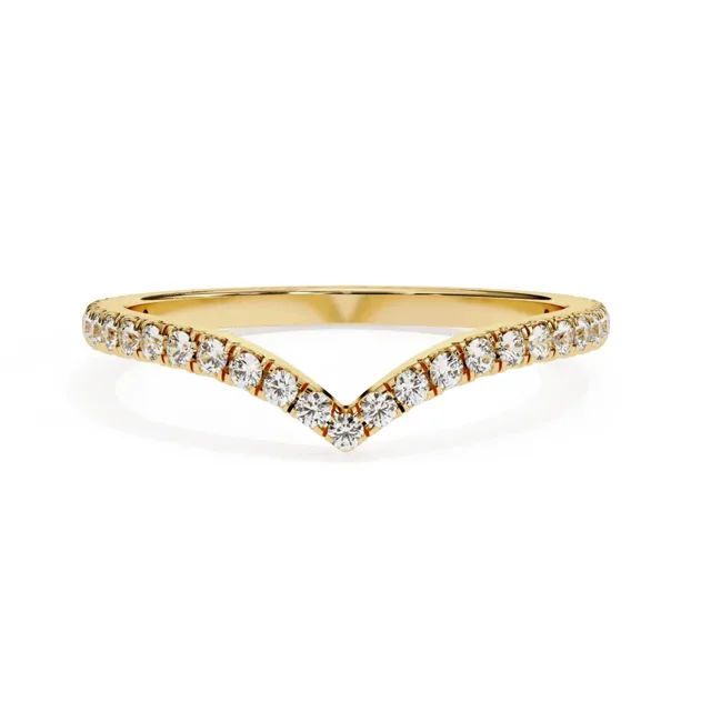 Round eternity wedding band, lab-grown diamond ring
